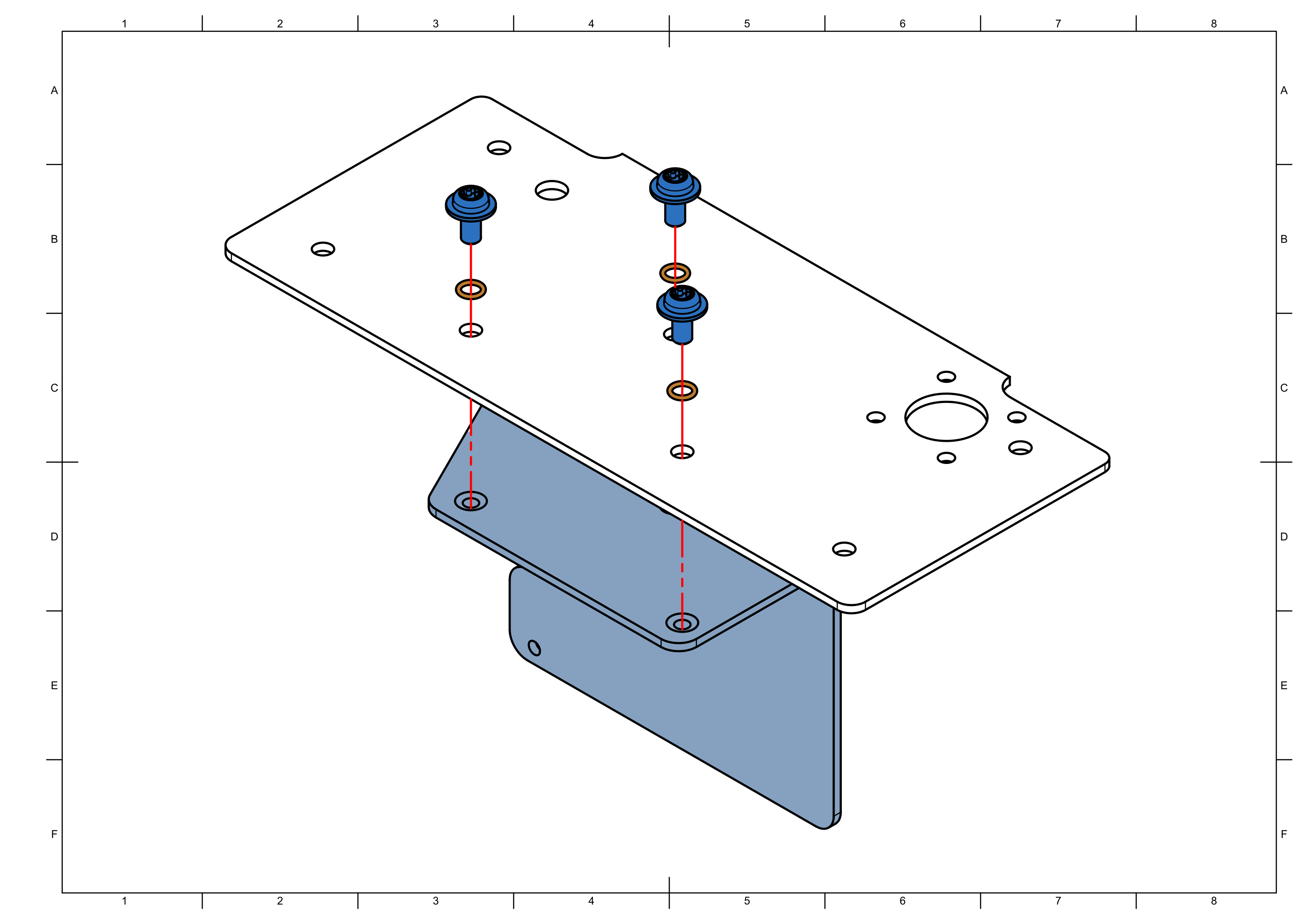 Attaching rpi metal plate